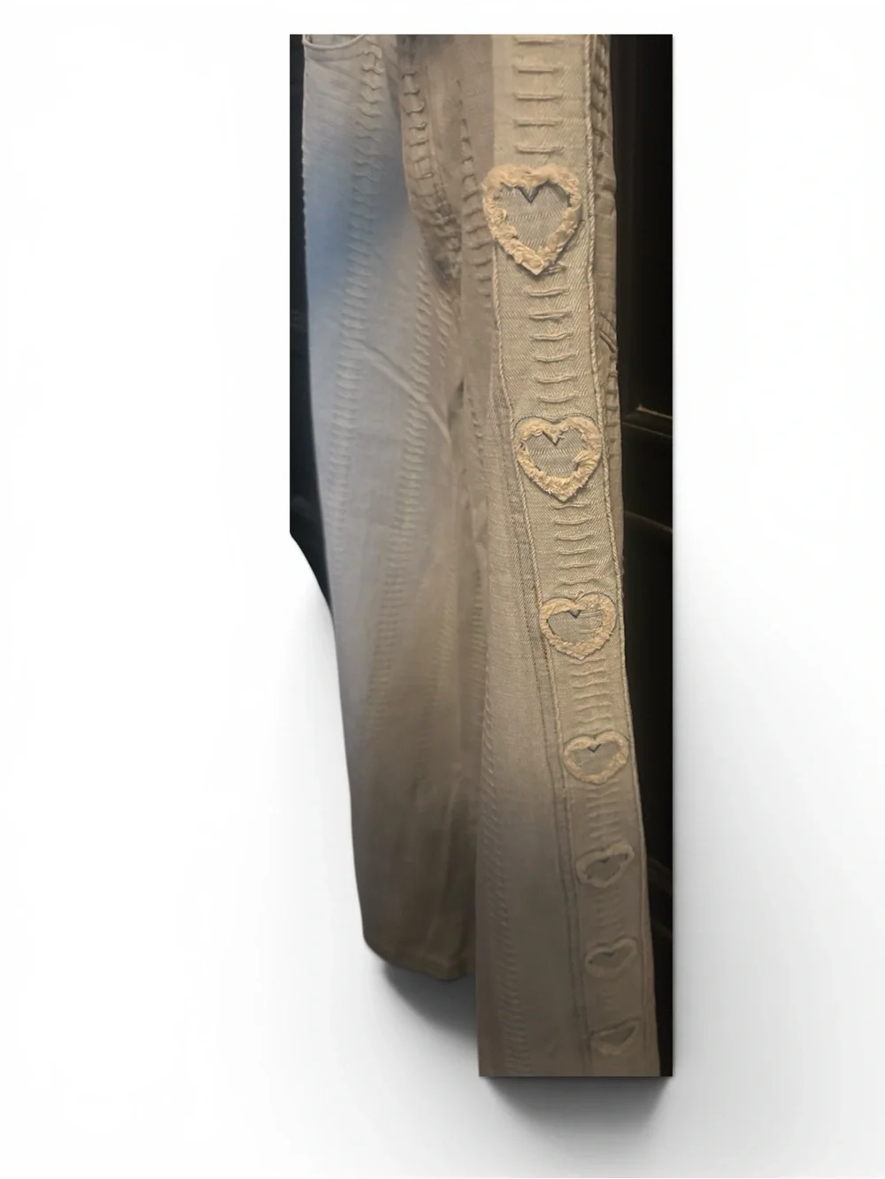 POL Lg Heart Side Light Blue Jeans